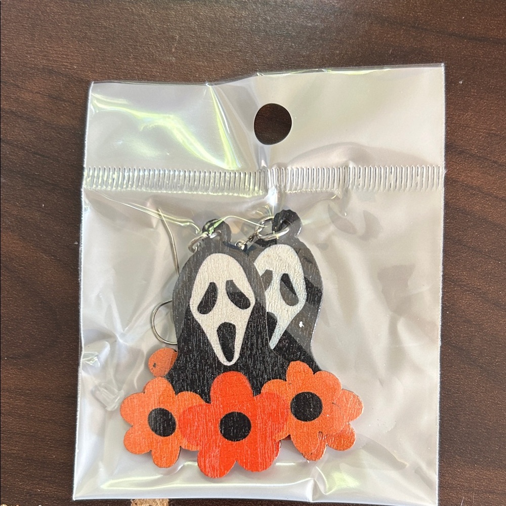 Wooden Halloween Earrings (Choose 1) - Picture 9 of 9
